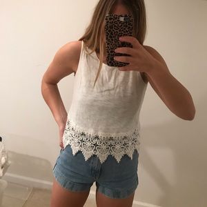 lace tank top